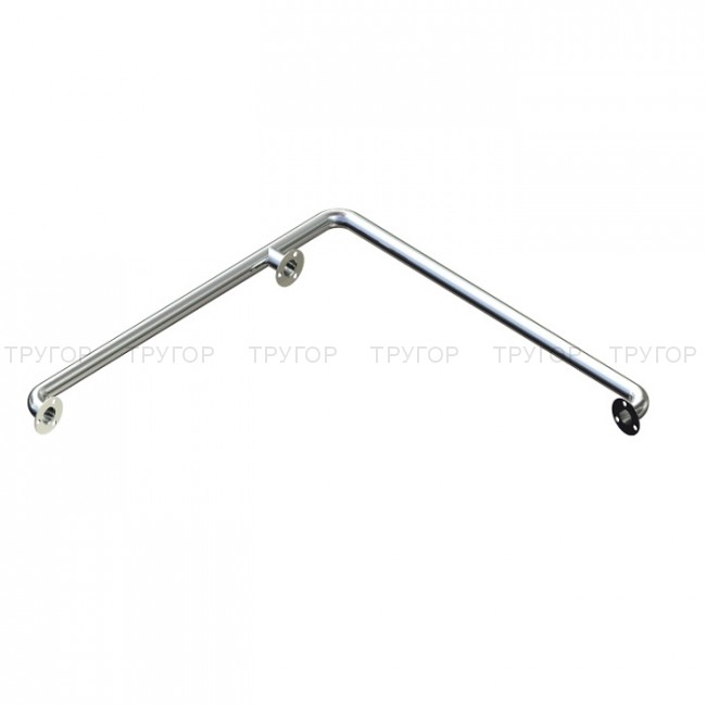 Поручень пристенный универсальный серии Г 700х700 d 32 (304) внешний угол Поручень пристенный универсальный серии Г 700х700 d 32 (304) внешний угол