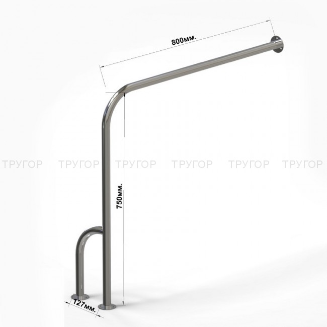 Поручень  для унитаза серии Г, тип 3 (левый )
