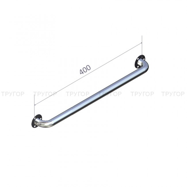 Поручень пристенный L=400 D=32 мм  Поручень пристенный L=400 D=32 мм